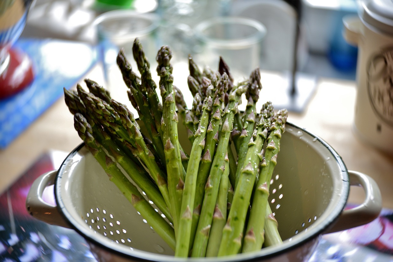 Bacon Wrapped Asparagus with Poached Egg