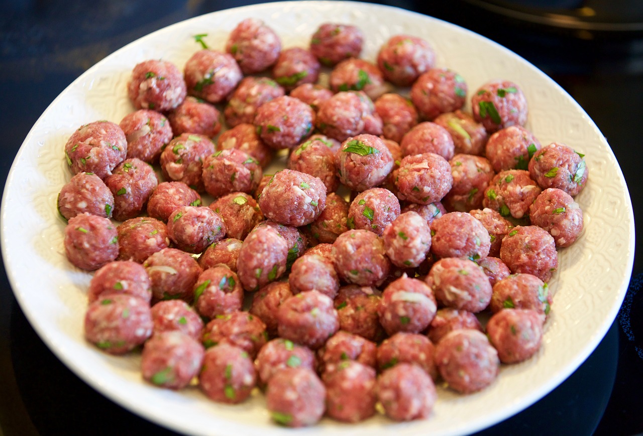 Spinach Stuffed Meatballs